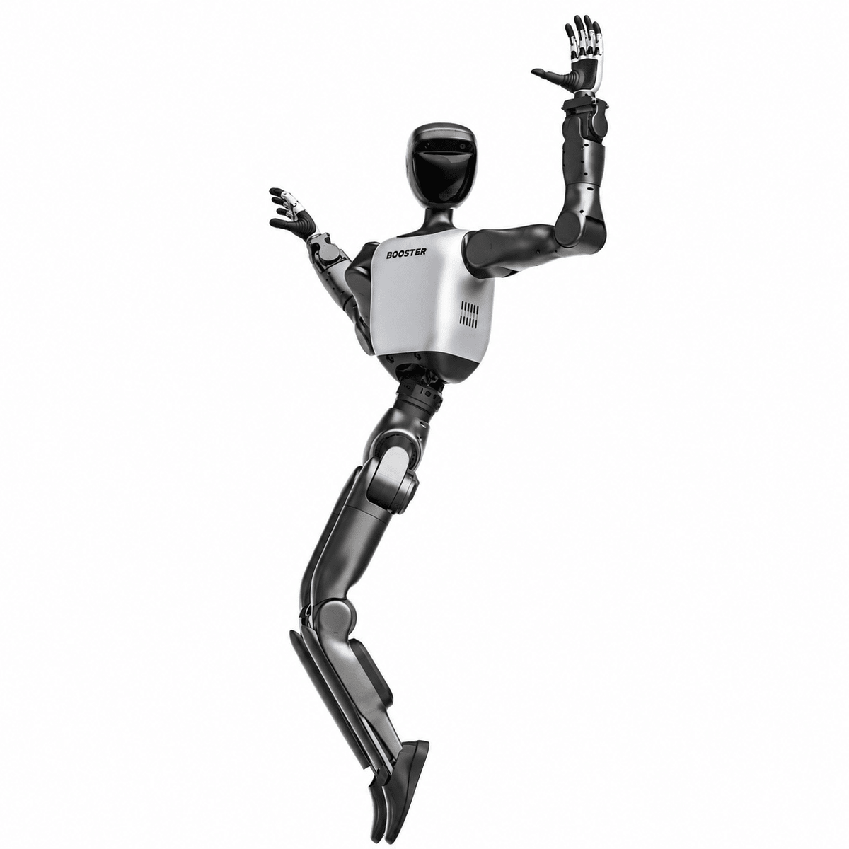 Booster T2 with both dexterous hands raised