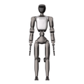 Booster T2 standing with a gripper on each arm