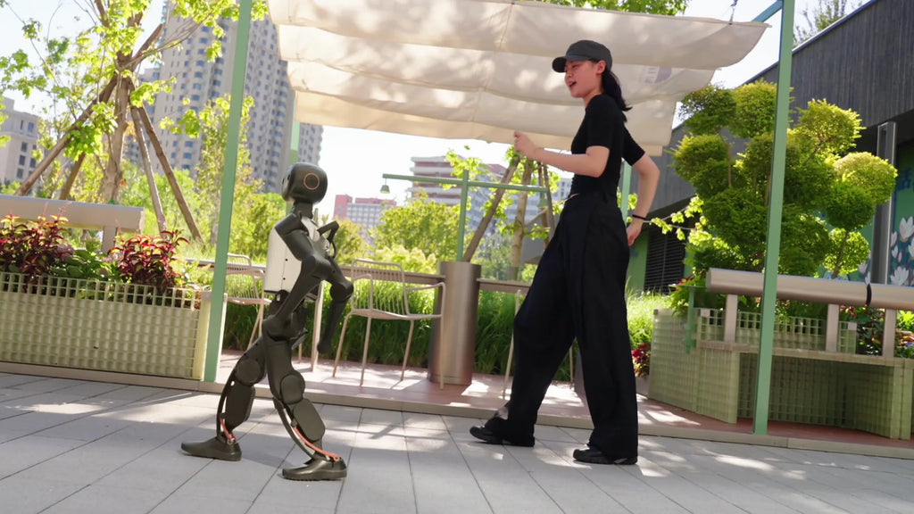 Booster K1 walking outdoors