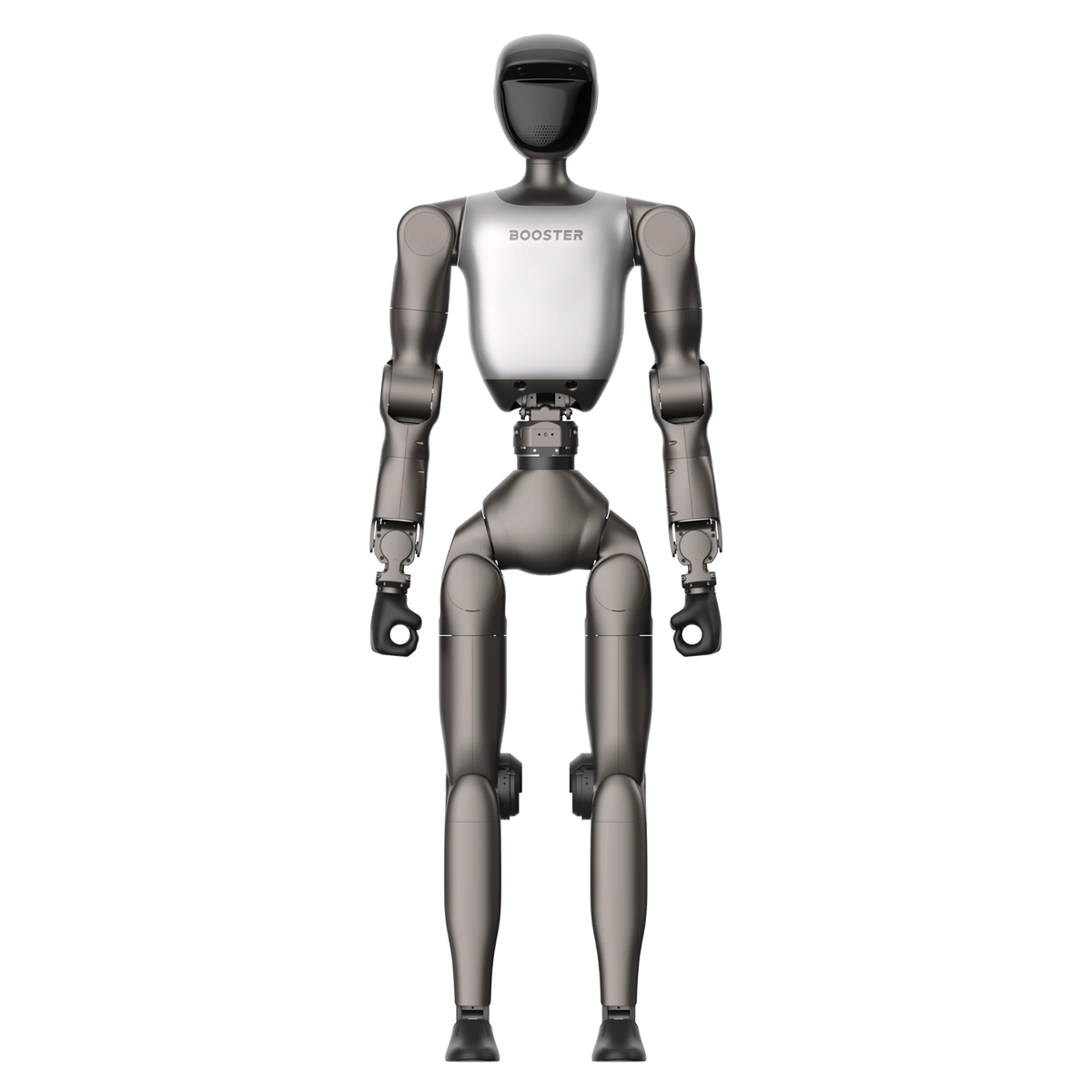 Booster T2 full-body view without a gripper or dexterous hand